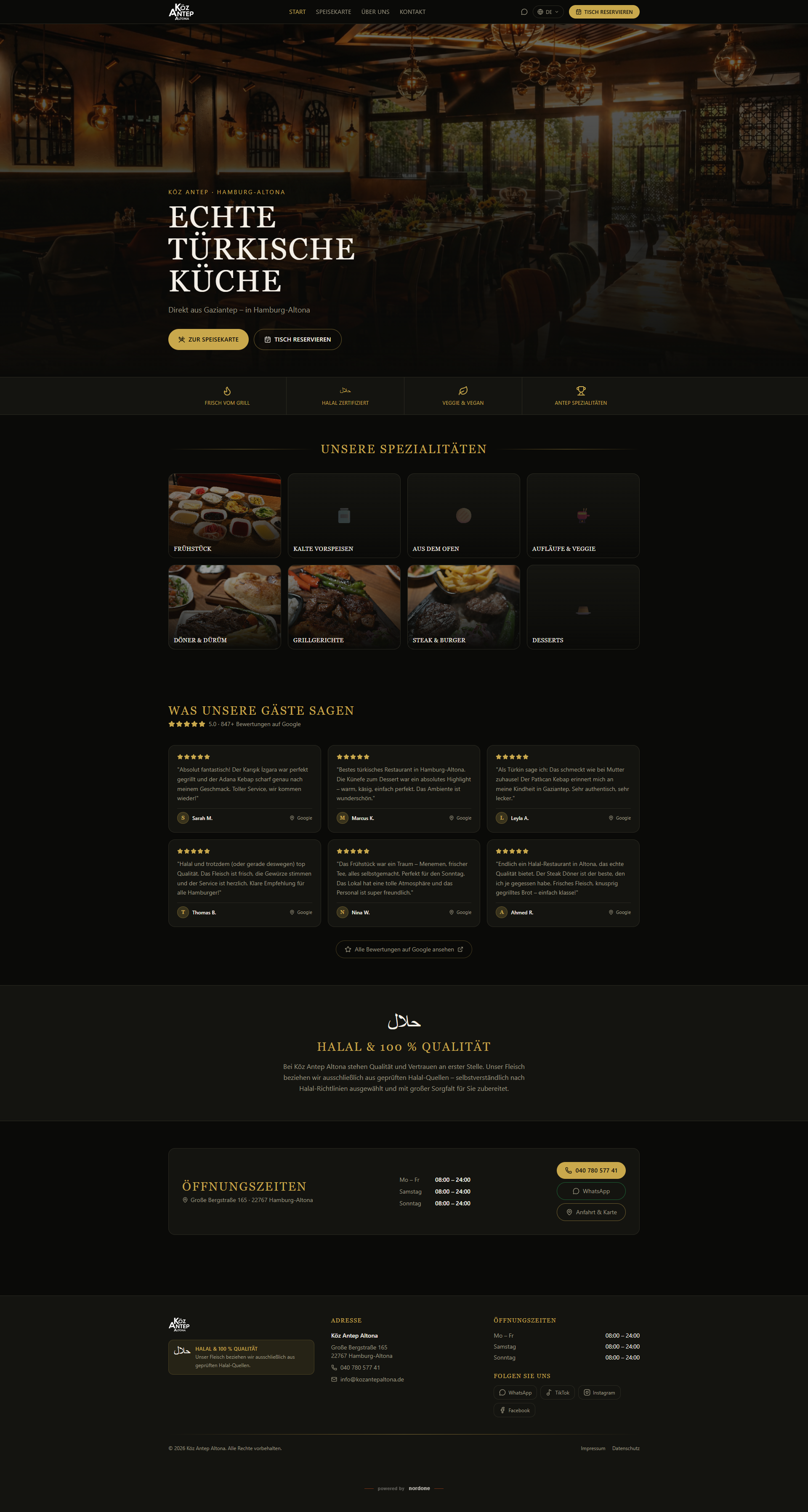 Köz Antep Altona – Website